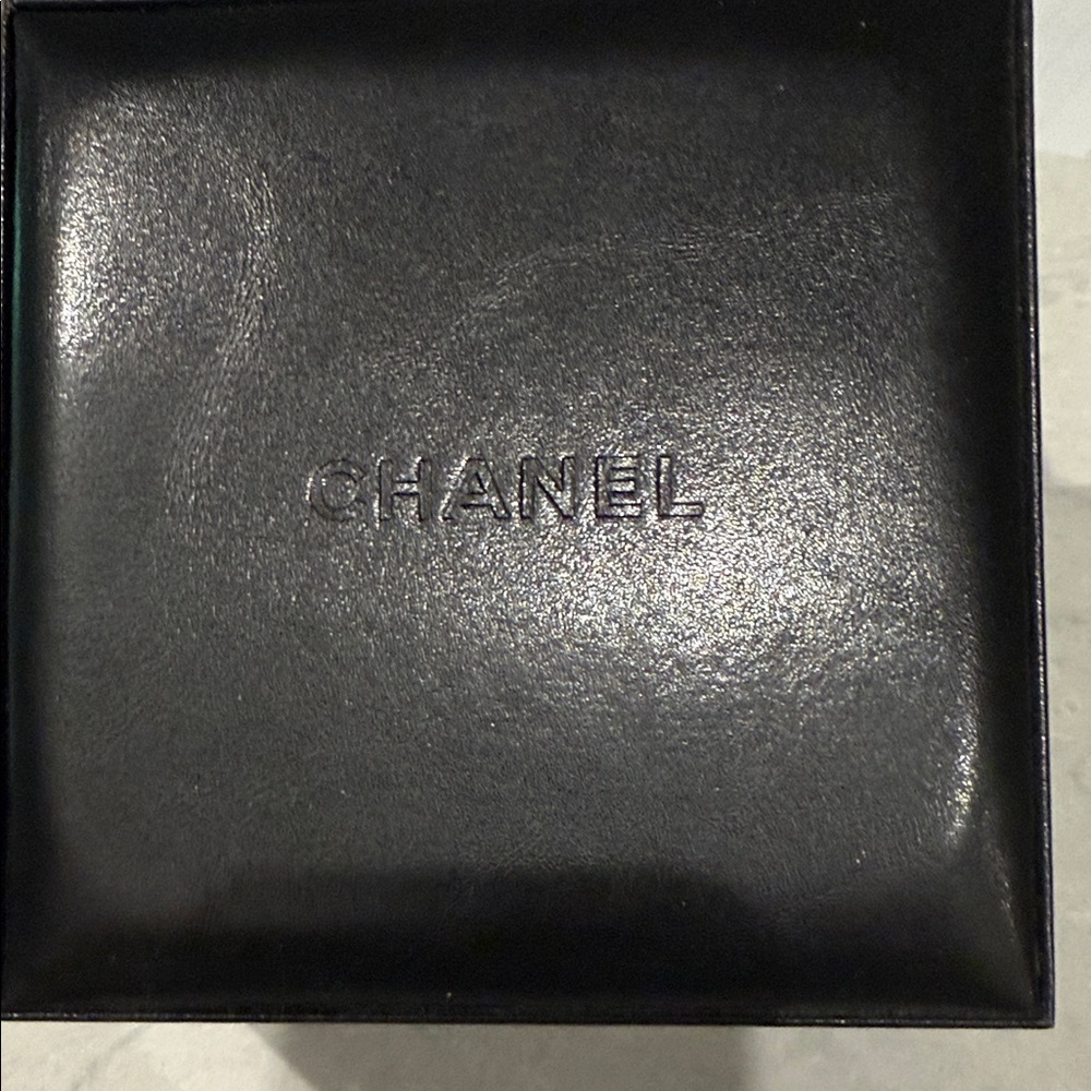 CHANEL J12 Leather Watch Box Color Black